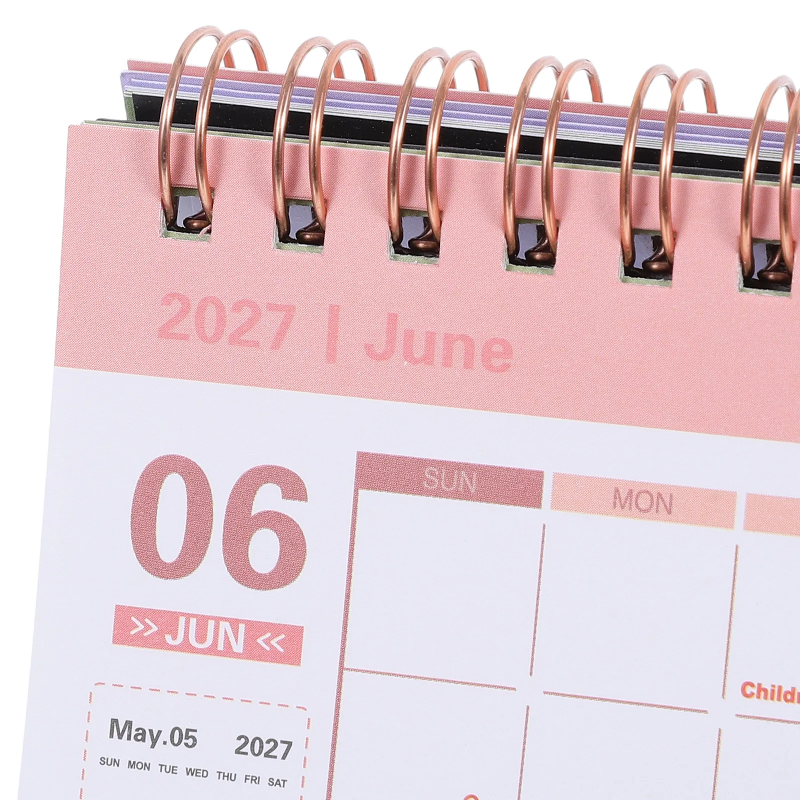 2026-2027 Small Desktop Calendar Minimalist Standing Flip Monthly Planner Block Academic Year Organizer Home Office