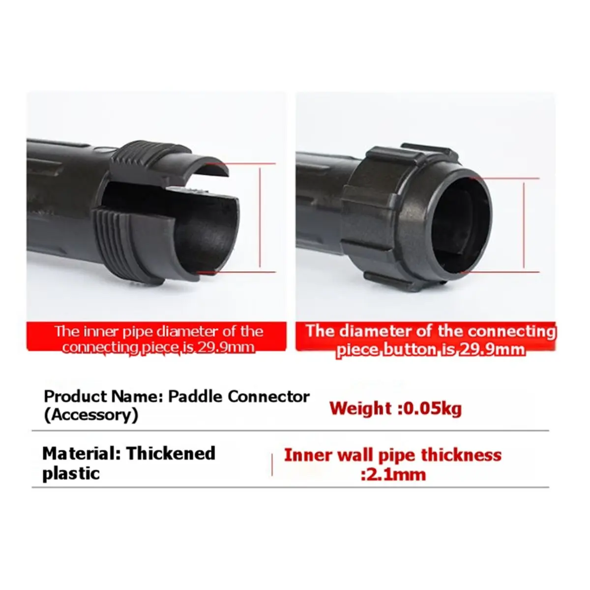 618 Mega Sale Universal Boat Propeller Connectors Oar Paddle Shaft Reinforcer Connector Shaft Oar Connection Parts