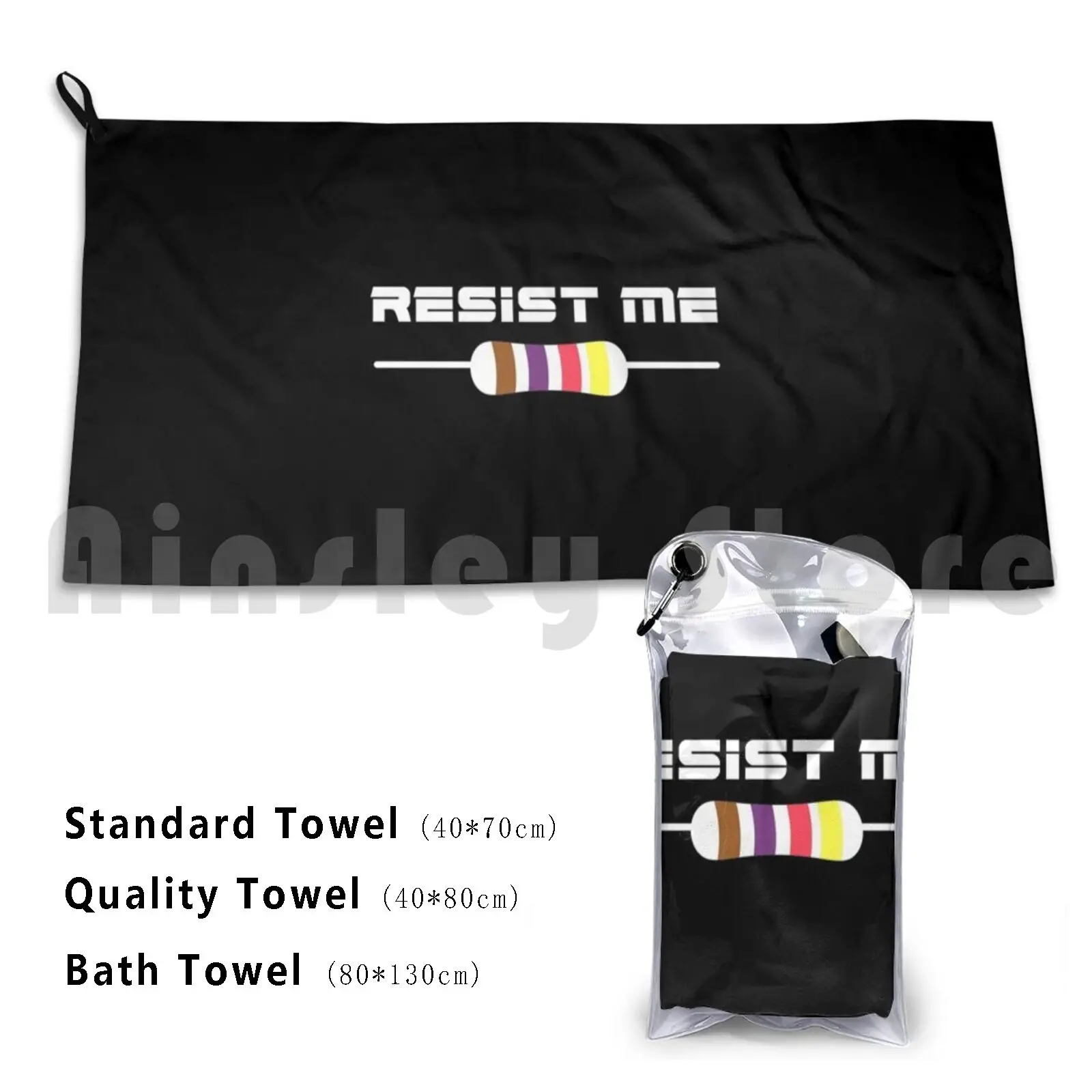Electronics Resistor Beach Towel Quick Dry Quality Towel Npn Transistor Robotic Engineer Transistor Electronic