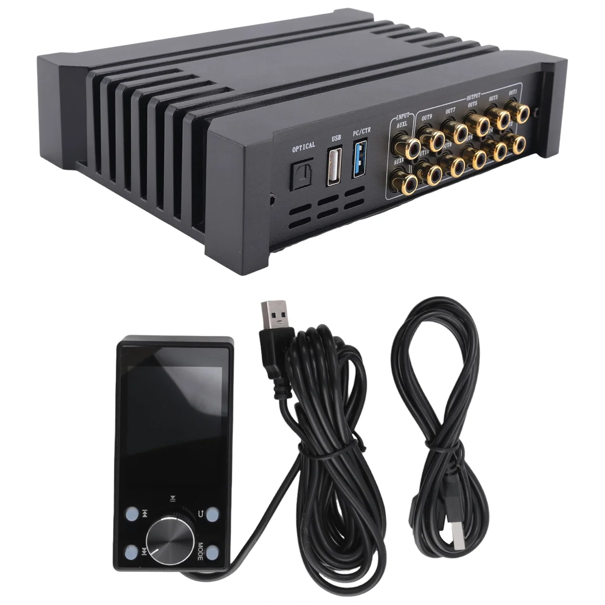 31-Segment 4 Input 10 Output DSP Audio Processor Car DSP Car Power Amplifier AB 4-Way with Multifunctional Display