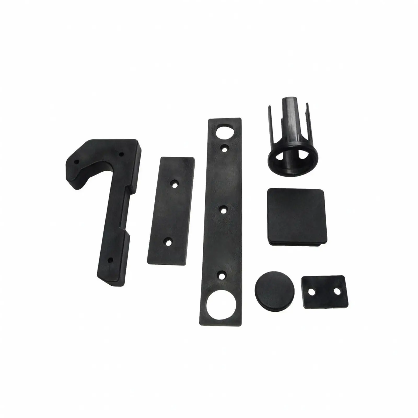 J Hook Barbell Rack Protector for Squat Stand with Pre Drilled Mounting Plate Steel Replacement for Gym