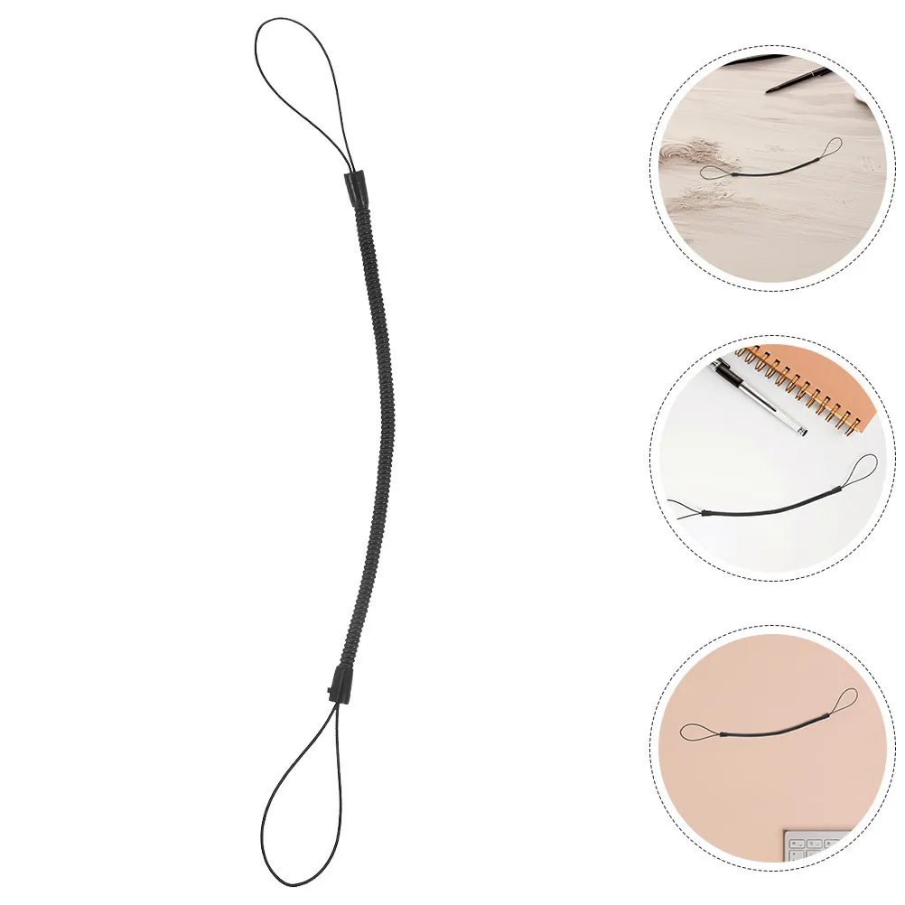 

20 шт. эластичных пластиковых ремешков-шнурков для ручек и стилусов с защитой от потери, пружинный шнурок-держатель, брелок-подвеска