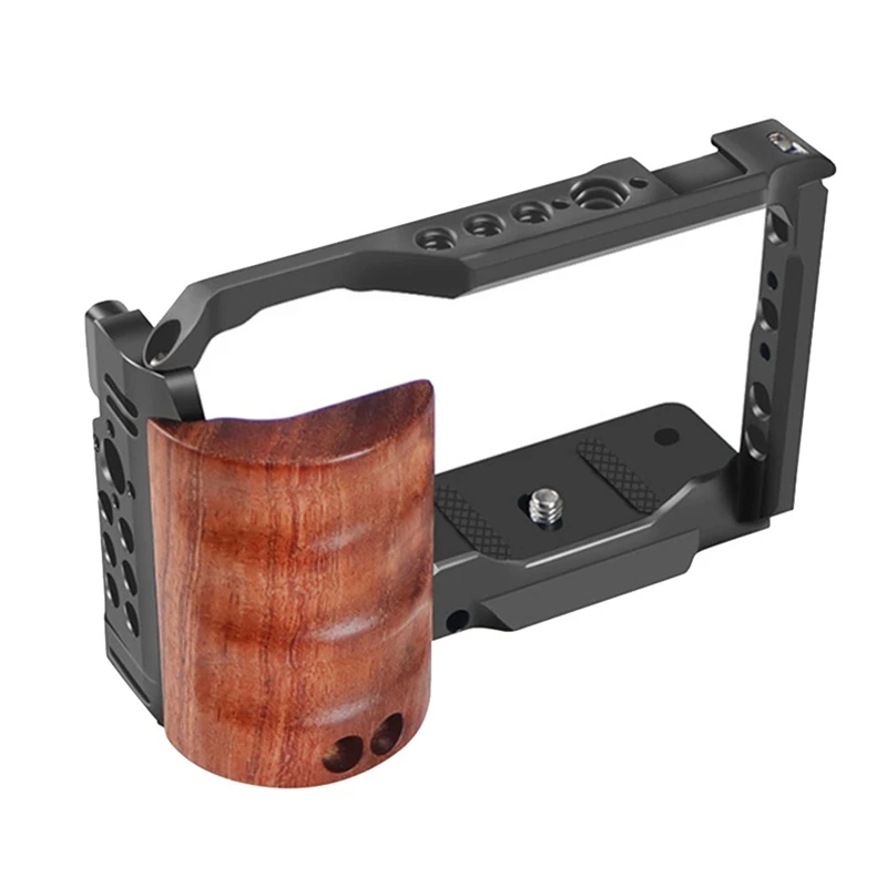 Best-Camera Cage Rig Quick Release Plate Stabilizer Rig Protective For Sony ZVE10 DSLR Camera Video Shooting