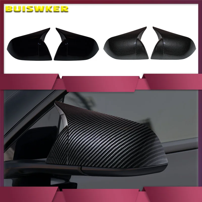 

Carbon Fiber Rear View Rearview Mirror Cover Cap Tesla Model 3 2017-2021 Car Accessories 2pcs/Set