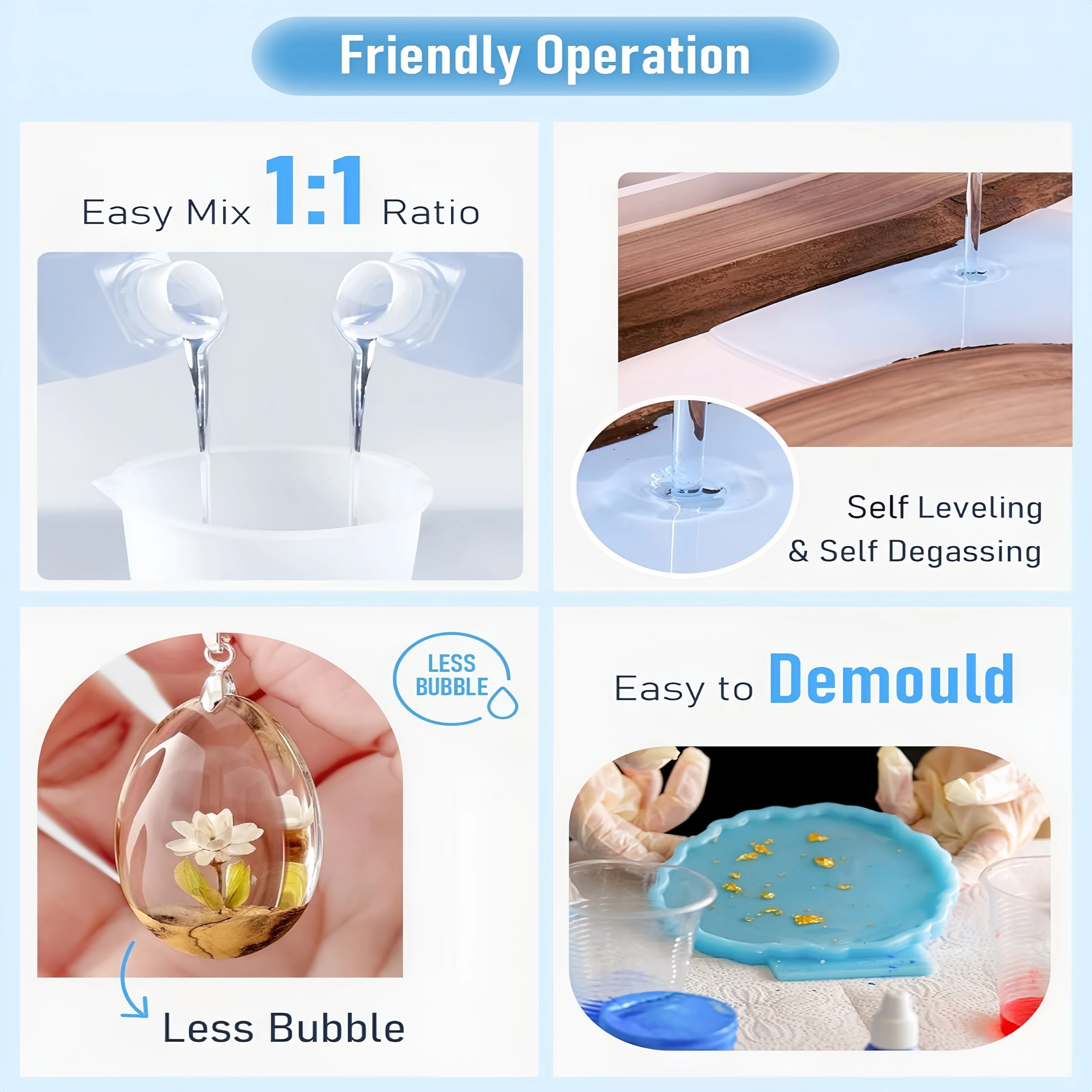 Epoxy Resin Kit 32OZ，Strong, B - Resin Art Ratio recension och pris
