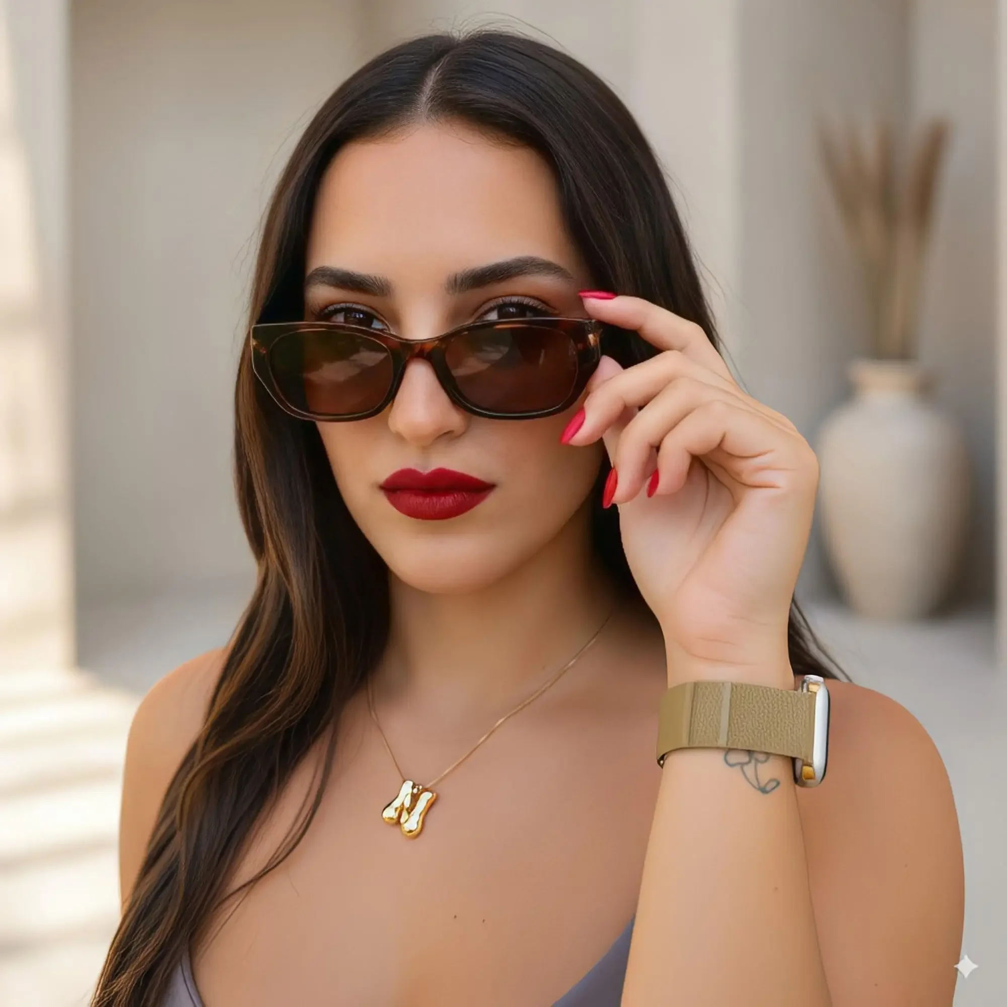 BLUEMOKY Leichte Cat-Eye-Sonnenbrille für Damen, Retro-Vintage-Stil, schmaler Rahmen, polarisiert, UV400, für bequemes Kleidung mit kleinem Gesicht