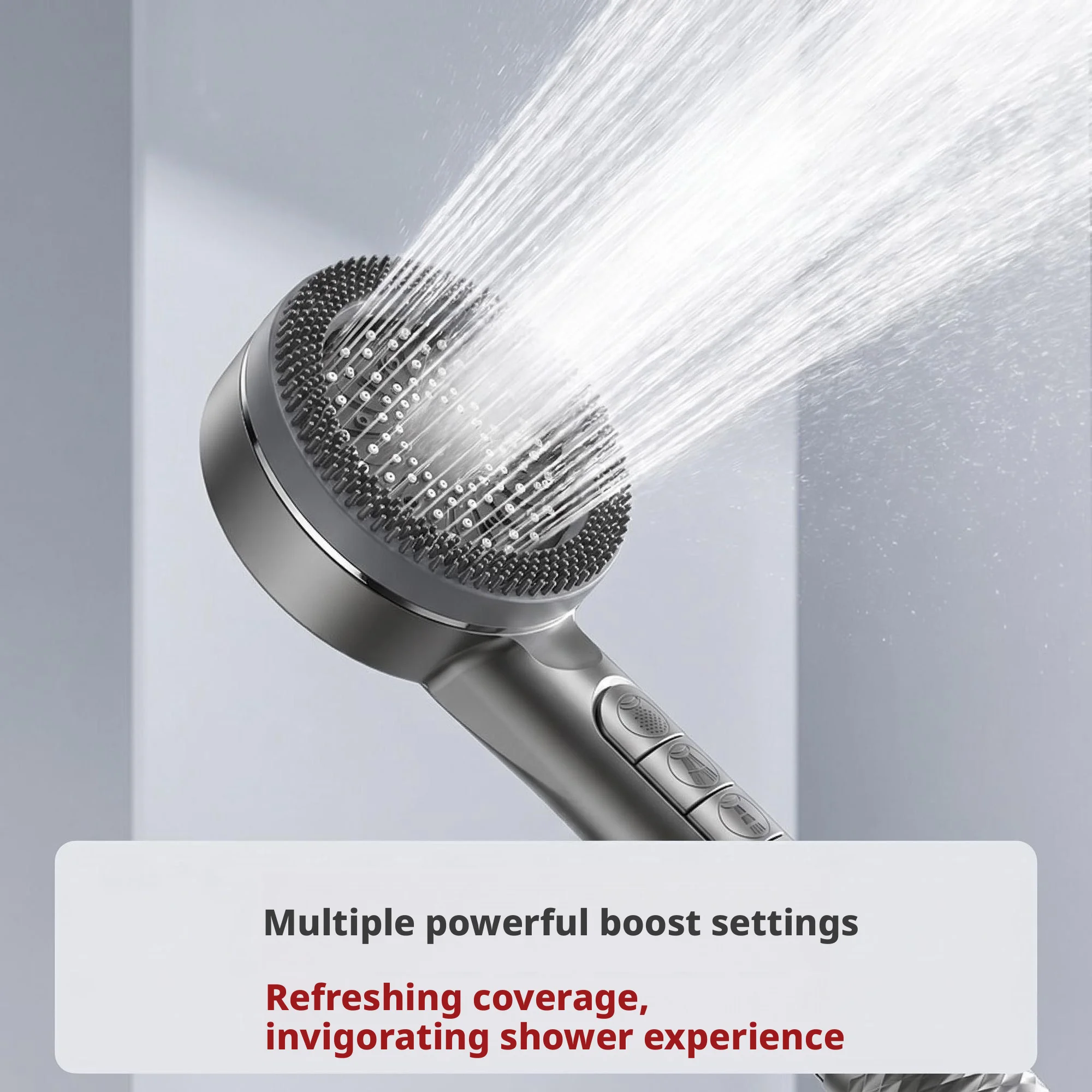 4-Speed Shower Faucet Complete Set Hygienic Shower Handheld Shower Head Set Bathroom for Household Use