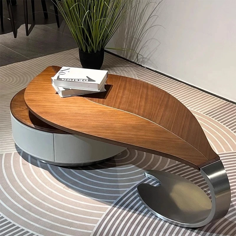 Coffee Table Modern Unique Nordic Luxury Moving Writing Coffee Table  Furniture