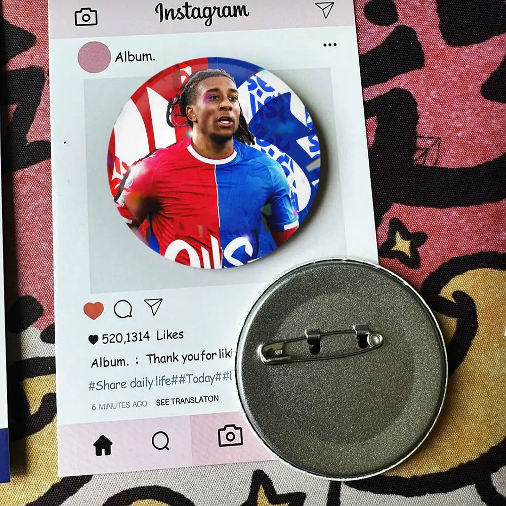 The King of Assists Michael Olise Laser Badge Applicable For Backpack Clothes Hats Decor Creative Accessories
