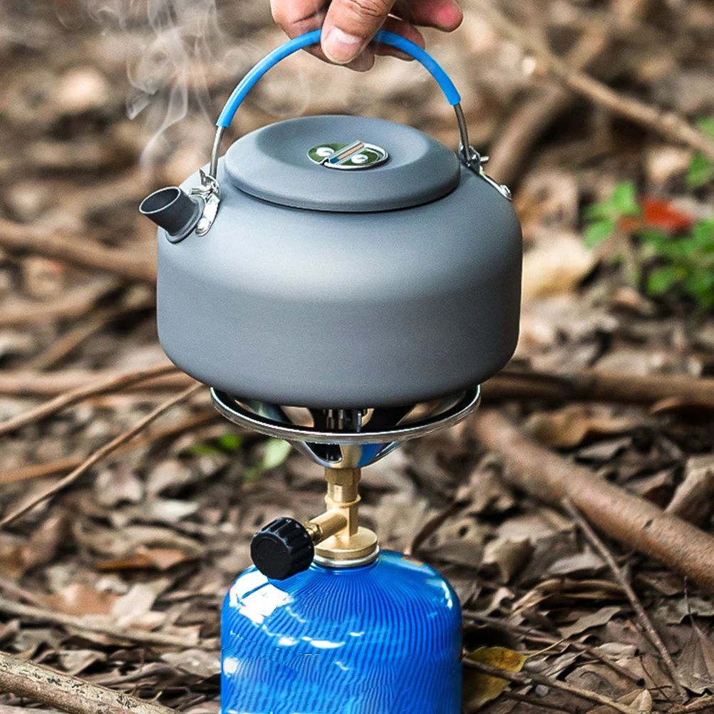 

1.4L Outdoor Camping Kettle Aluminum Compact Lightweight Tea Boiling Pot Hiking Picnic Backpacking Heat Resistant Handle