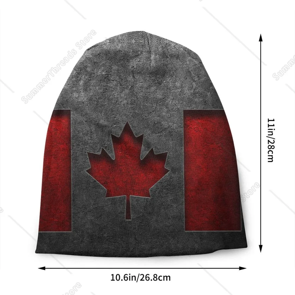 Canada Flag Bonnet Hats Cool Knitted Hat For Women Men Winter Warm Canadian Proud Skullies Beanies Caps