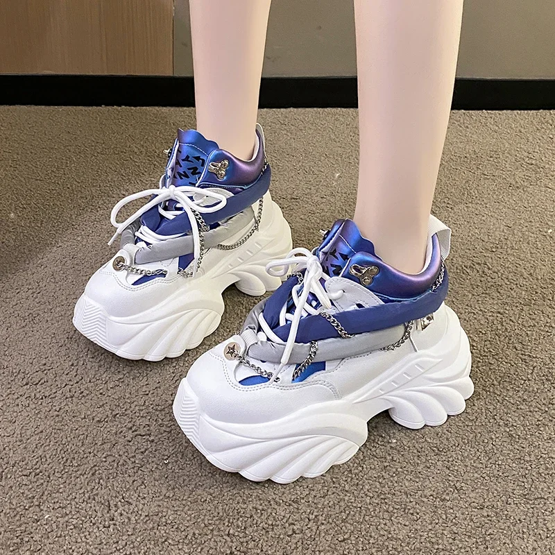 Lovely Kawaii Women sneakers wedge casual shoes woman sneakers women running shoes woman lace-up female sneakers Loafers Shoes