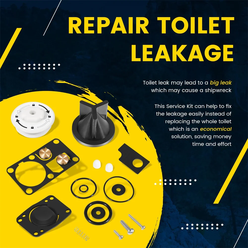Ersetzen Sie das manuelle Toiletten-Service-Kit für Jabsco 2016-2018 für Toiletten der Serien 2014-2 & 2010-2 (2014-2019) oder (2014-2019) – Detail 12