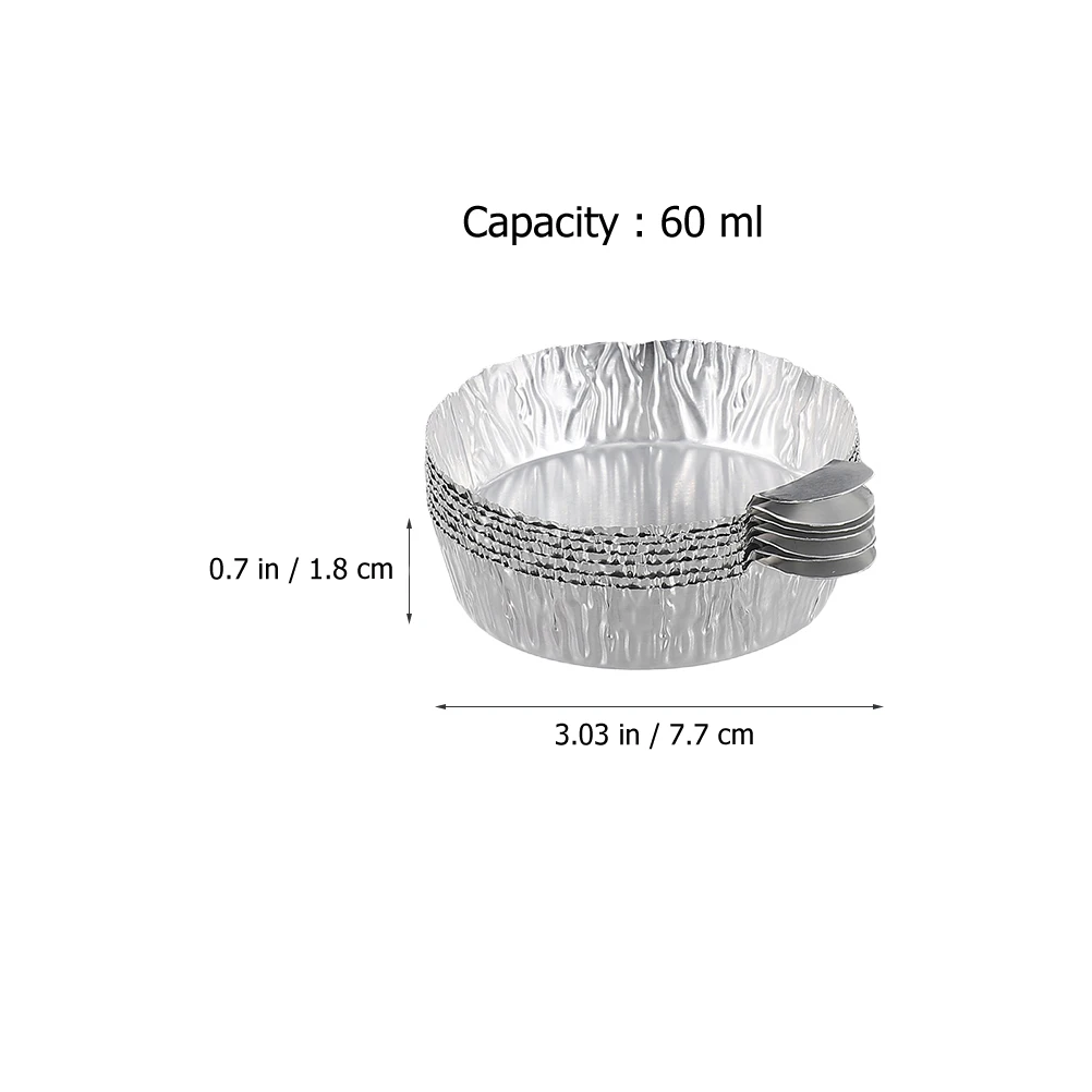 

50pcs Aluminum Foil Weighing Trays Light Small Disposable Sample Storage Balance Pans For Lab Equipment Chemistry Surface Plate