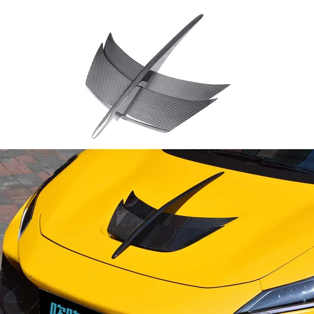 

Real Dry Carbon Fiber Front Engine Hoods Auto Car Bonnet Cover for Ferrari F8 Cover decorative components