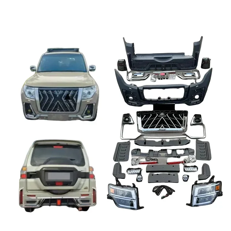 

2015-2018 Mitsubishi Pajero v93 v97 upgrade to v98 body kit facelift bumper