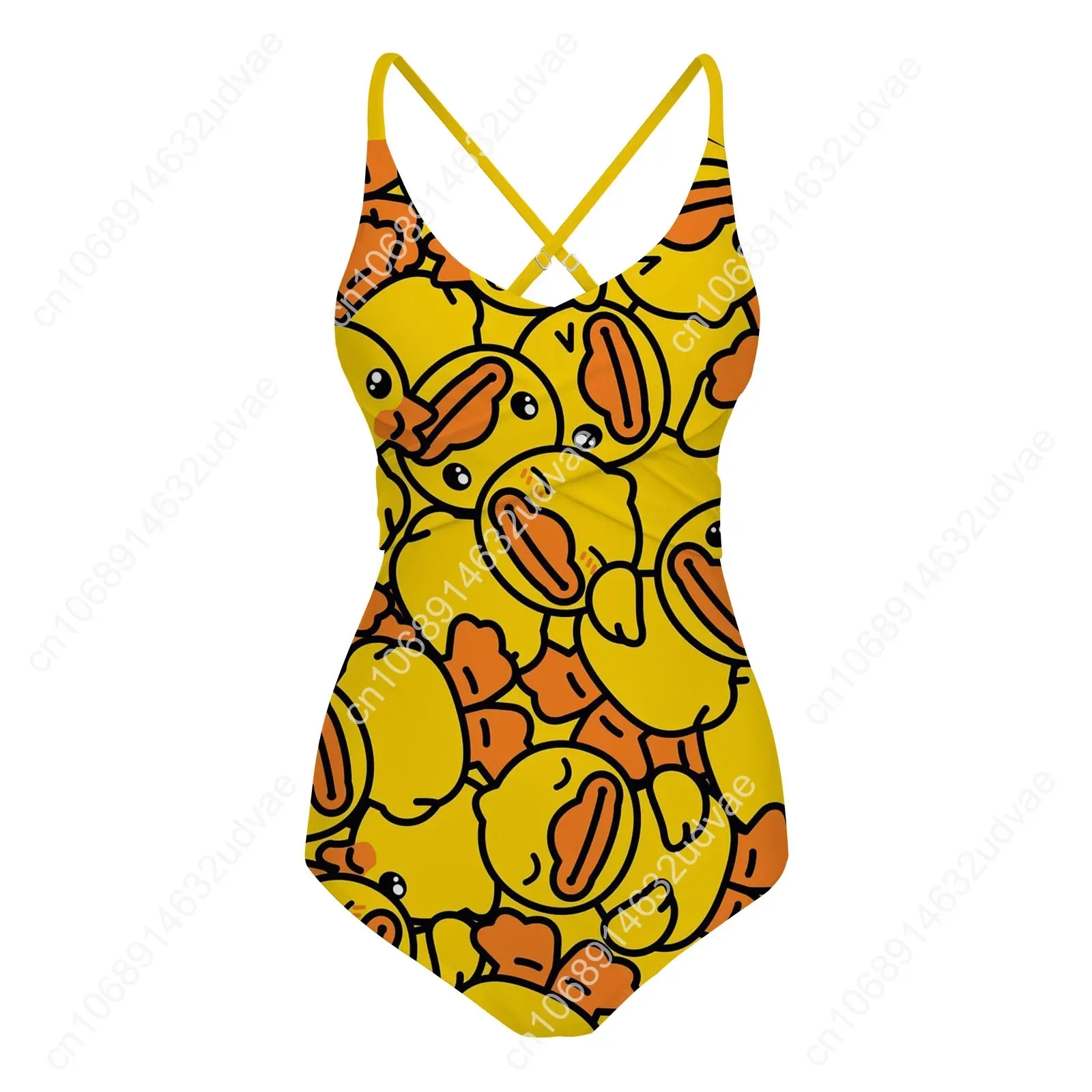 Yellow Duck Swimsuit Womens Sling Swimsuits Personalized Sexy Swimwear Pool Party Beach Bikini Summer Customize Bathing Suits