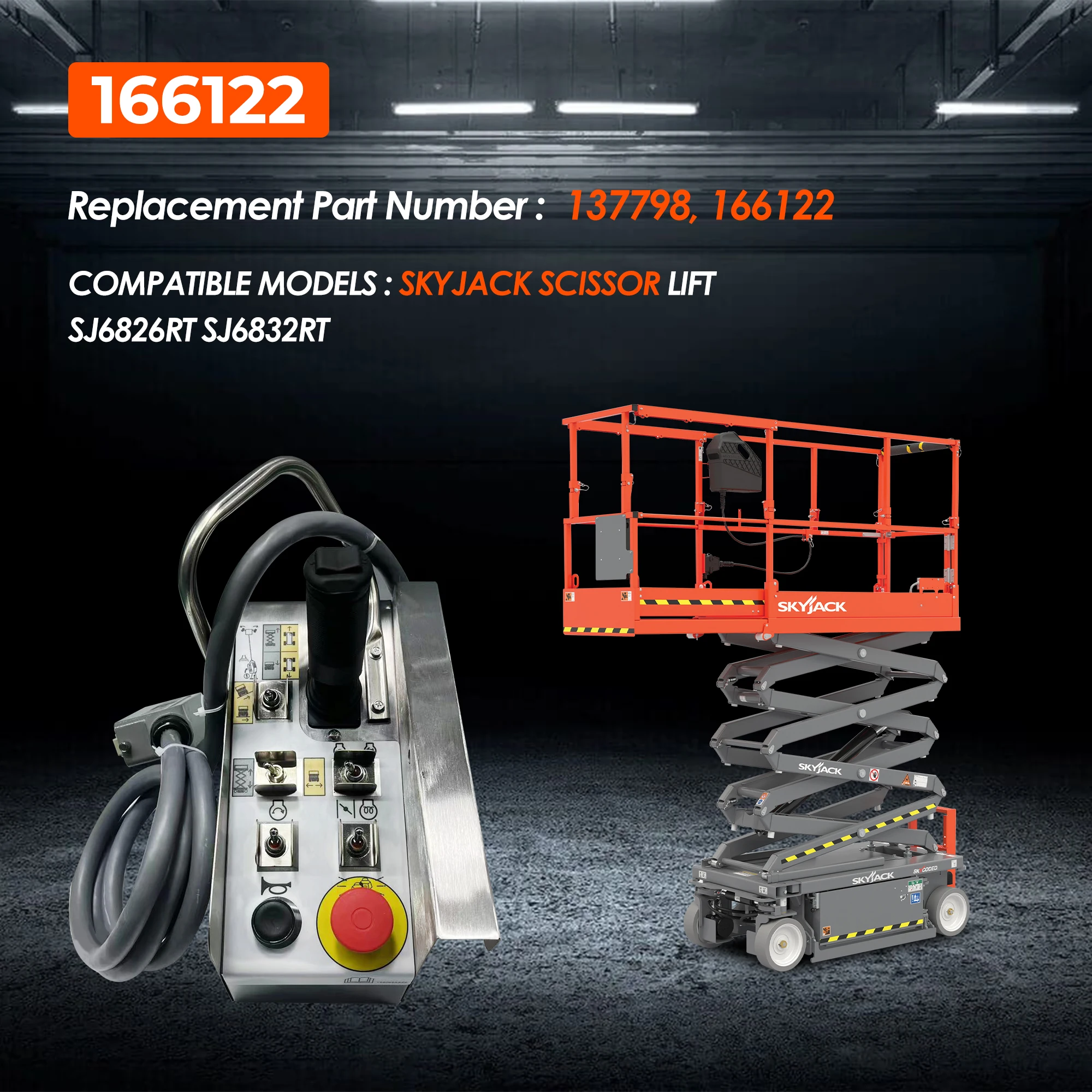 Блок управления 166122, замена для ножничного подъемника Skyjack SJ6826RT SJ6832RT 137798