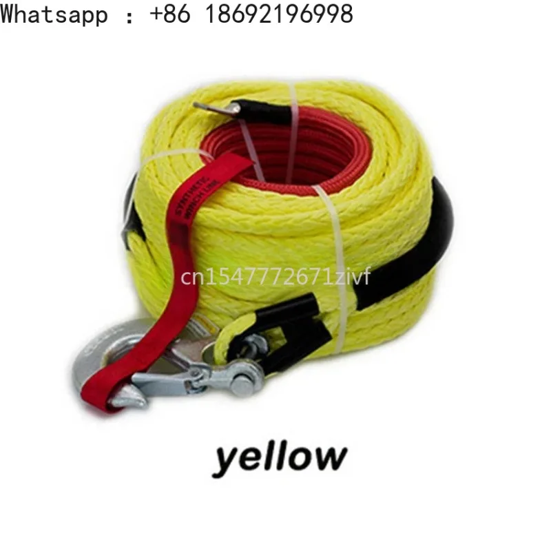 

2026 New 8mm X 15M Multicolor Plasma Winch Line Synthetic Fiber Towing Rope for Off-Road Vehicle Traction