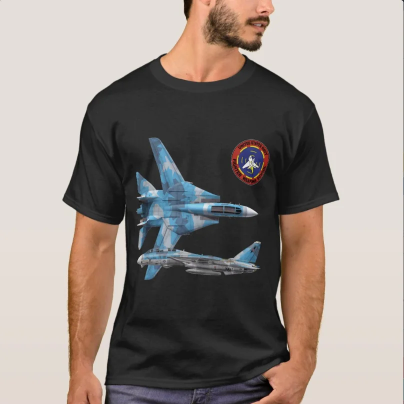 Naval  Fighter Weapons School F-14 Tomcat T-Shirt 100% Cotton O-Neck Summer Short Sleeve Casual Mens T-shirt Size S-3XL