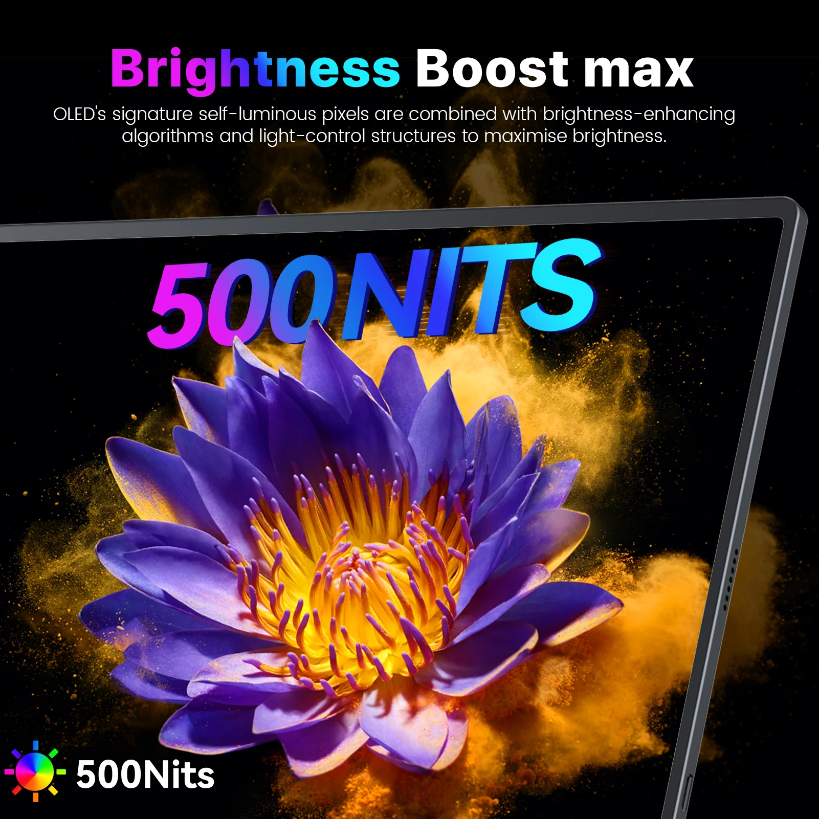 شاشة UPERFECT المحمولة OLED مقاس 16 بوصة بدقة 3K وتردد 120 هرتز وشاشة كمبيوتر 100% DCI-P3 100000:1 ثانية مع منفذ HDMI صغير من النوع C للكمبيوتر الشخصي والهاتف وPS5/4 وXbox Switch