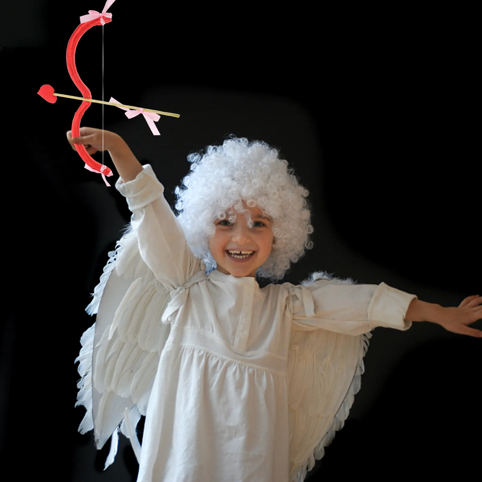 

Cupid Bow Arrow Set Elegant Cosplay Costume Supplies Valentine Day Stage Performance Party Prop Unique Photo Accessory