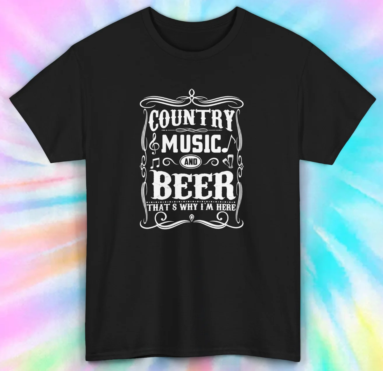 Country Music & Beer Party Tee | Music Lover Festival T-Shirt | S-5XL