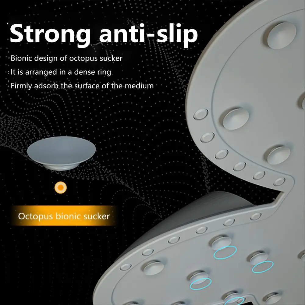 Silicone Massage Foot Scrubber Bunny Shape Foot Scrubber Mat with Soft Silicone Bristles Exfoliating Dead Skin Remover Non-slip