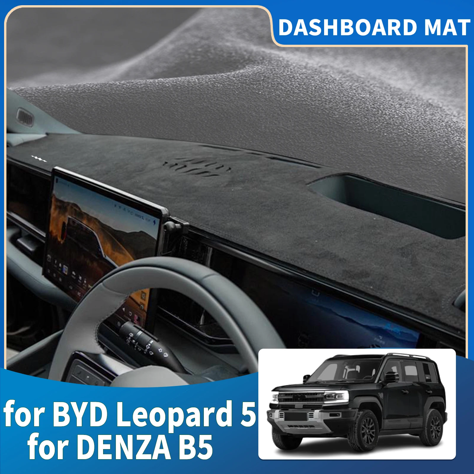 

fit for BYD Formula Leopard 5 2025 2026 DENZA B5 Accessories Car Dashmat Dashboard Cover Pad DashMat Sunshade Protective Carpet