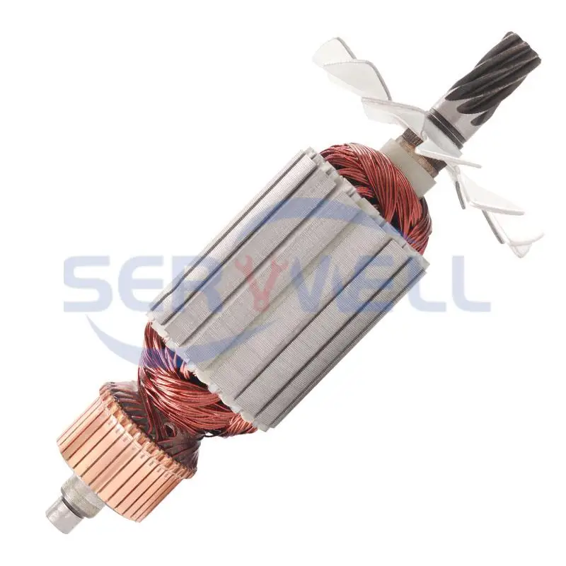 Electric Circular Saw Part AC 220V 8 Teeth Armature Rotor for Hitachi C-13 C13