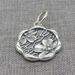 1 Piece of 925 Sterling Silver Blossom Flower Charm Pendant for Necklace Bracelet