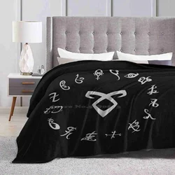 All Runes Symbol-Shadowhunters Latest Super Soft Warm Light Thin Blanket Shadowhunters Shadow Hunters The Mortal Instruments