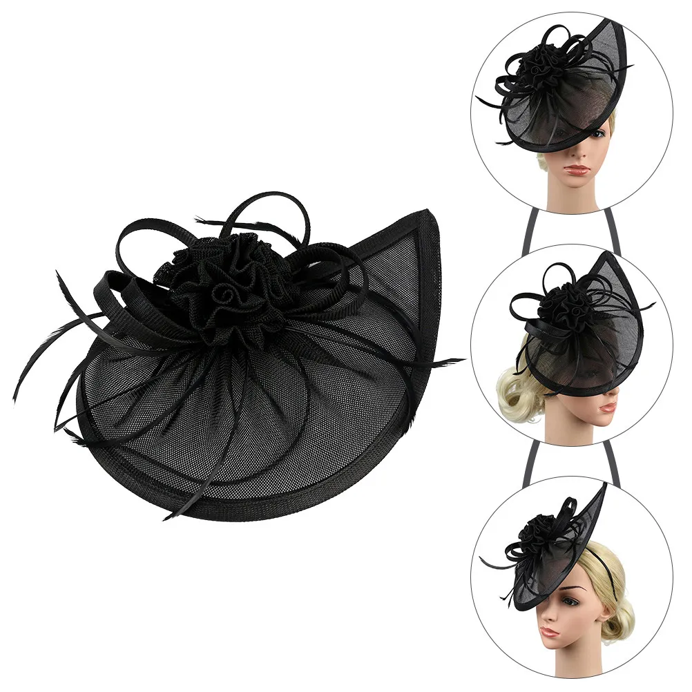 

Retro Bridal Fascinator Tops Hat Headband Elegant Color Wedding Evening Party Tea Party Prom Birthday Hair Accessory