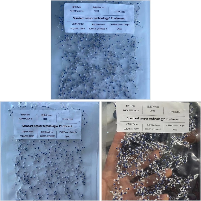 Y6GD 1000pcs PT100 Chip Bacaan Akurat 400 Derajat untuk Insinyur