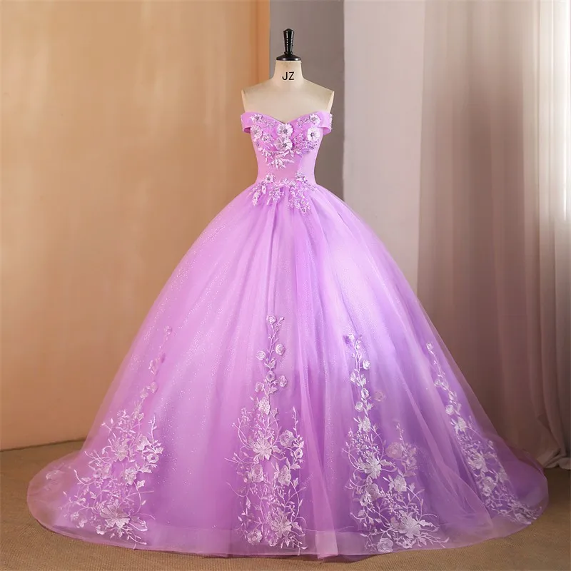 Sonhar vestidos 15ชุด quinceanera 2024ชุดเดรสปาร์ตี้ดอกไม้หวานชุดไปงานเต้นรำคลาสสิกขนาดบวกสำหรับ quinceanera