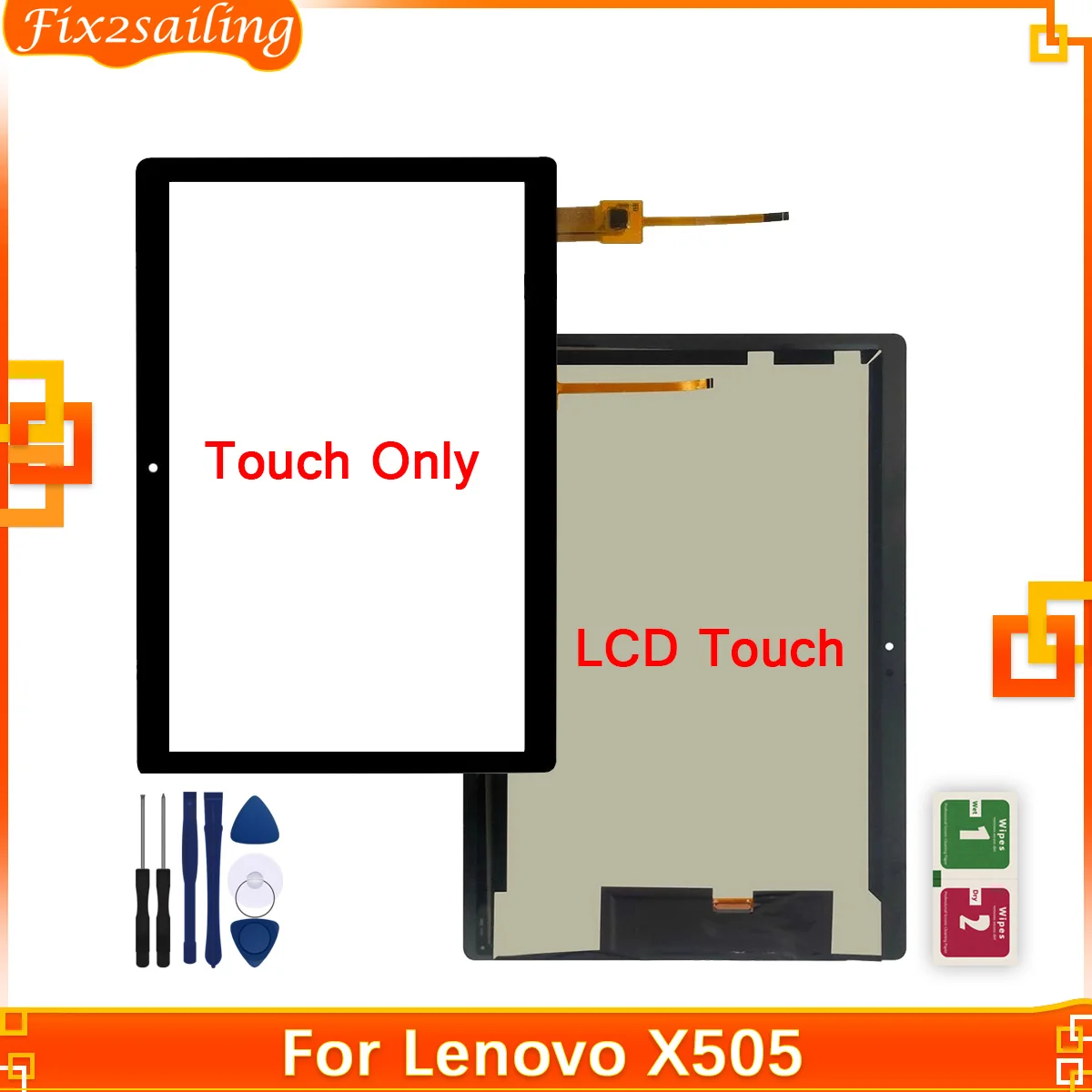 Pantalla LCD de 10,1 pulgadas para Lenovo Tab M10, montaje de Panel digitalizador con pantalla táctil, TB-X505, TB-X505F, TB-X505X, TB-X505L