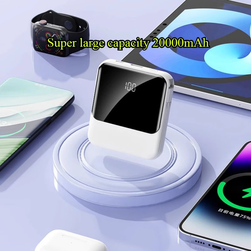 Power Bank Khusus untuk Ponsel Apple, Pengisian Cepat, Dapat Dibawa di Pesawat