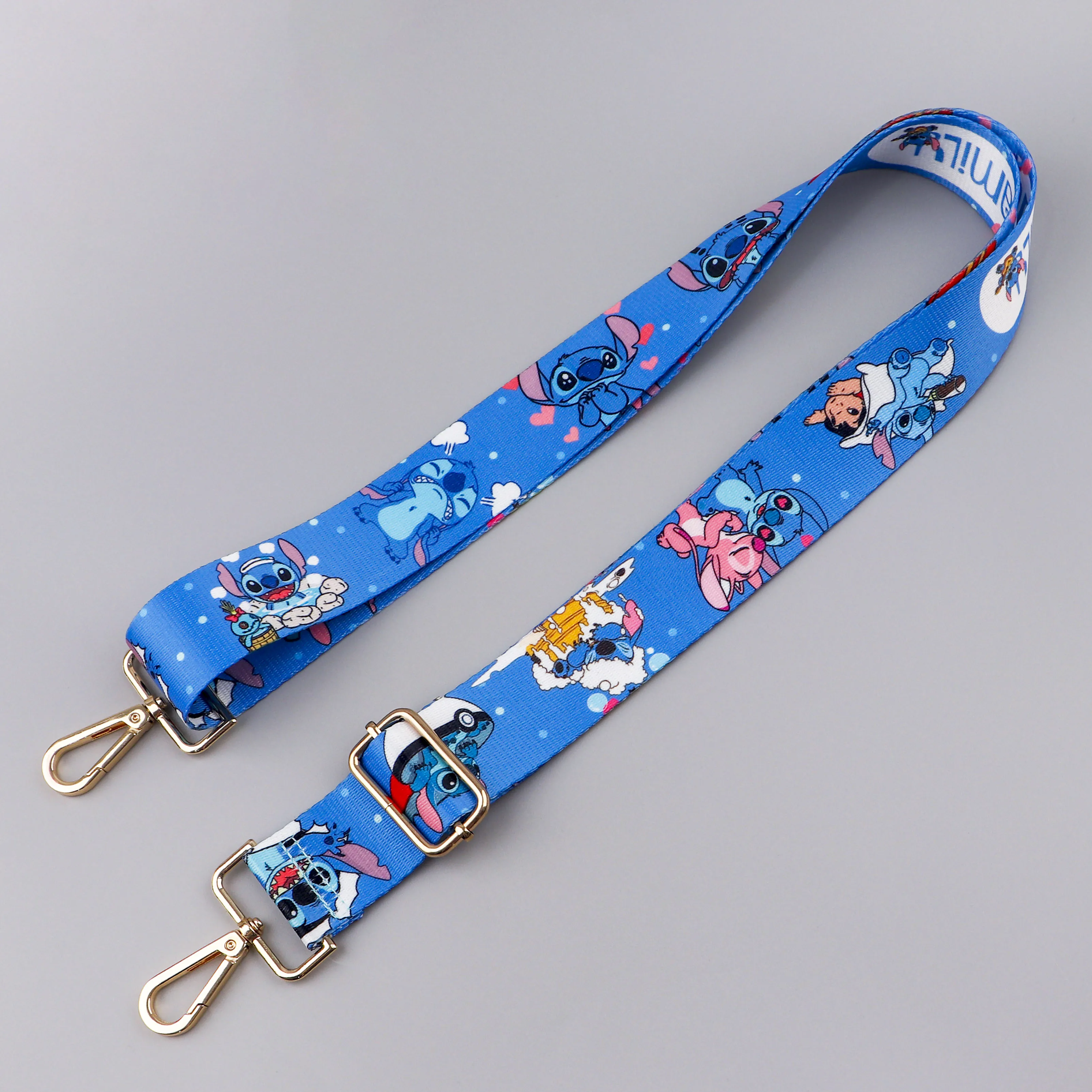 Cartoon Monster Stitch Nylon Shoulder Bag Strap Adjustable Women Handbag Strap Metal Buckle Soft Strap Shoulder Bag Accessories