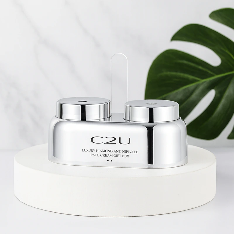 Luxurious Crystal Anti Wrinkle Smoothing Cream Gift Set with Deep Hydrating Firming Comforting Day Night High Essence Cream