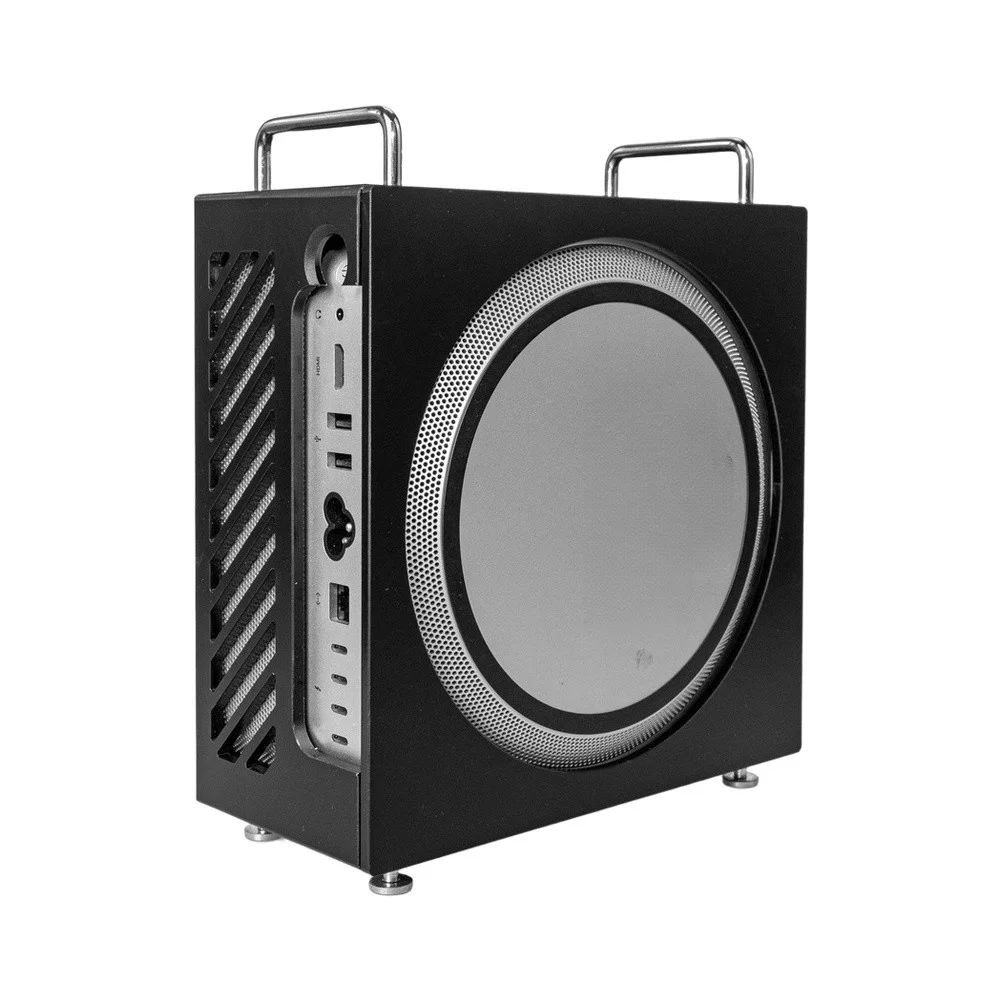 For Mac Studio Protective Case Frosted Shell With Ventilation For Cooling Dust Scratch Resistant Desktop Cover Black