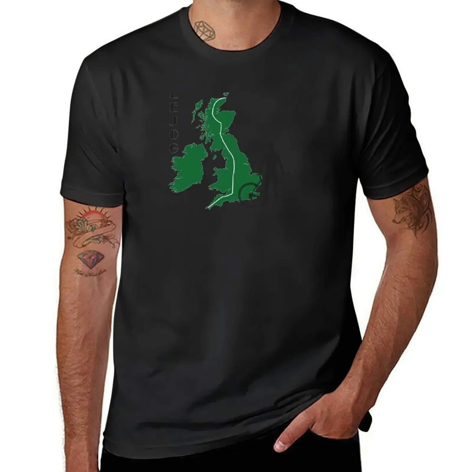 LEJOG Lands End to John O'Groats T-Shirt oversized t shirt anime tshirt tops street wear Men's t-shirt