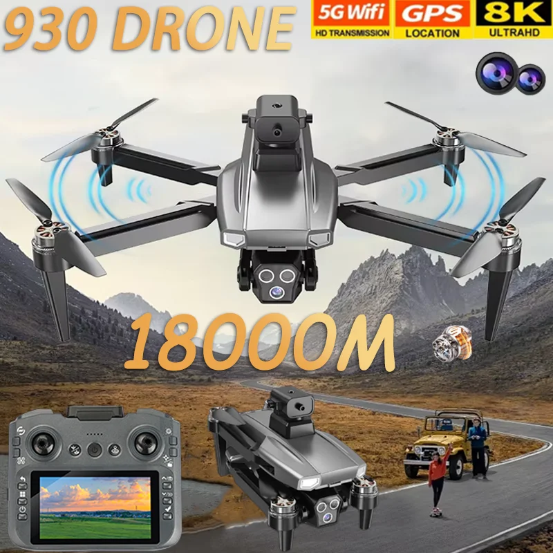 

Профессиональный дрон HD 4K с двойной Wi-Fi FPV камера, дрон для предотвращения препятствий для аэрофотосъемки и дронов, камера, игрушка на день рождения
