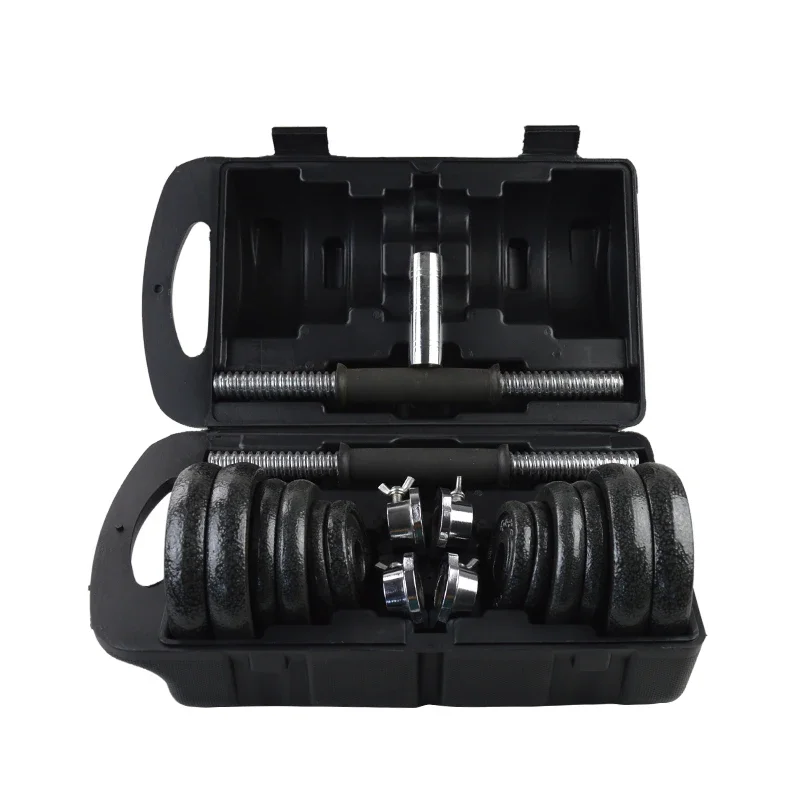New Product 10kg Painted Adjustable Dumbbell Set Cost Iron Baked Paint Dumbbell Set