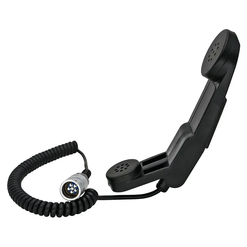 Microfone de alto-falante portátil militar tático H250 6 pinos Ptt tático Ptt para PRC152 / PRC148 Walkie Talkie