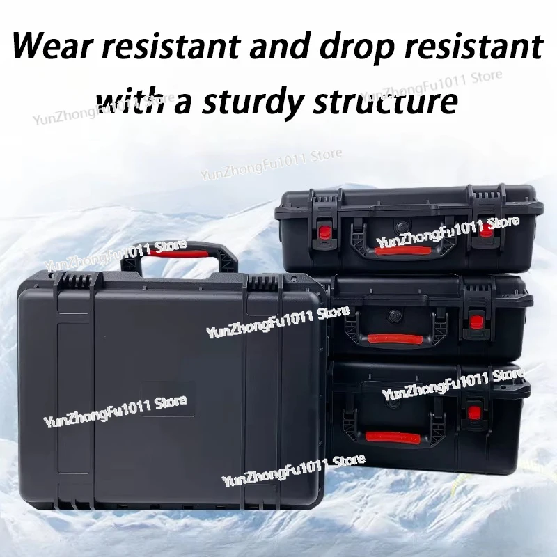 Portable Toolbox Empty Rigid Plastic Case Storage Boxes Large Hard Case Tools Suitcase with Lock Waterproof Parts Organizer Box