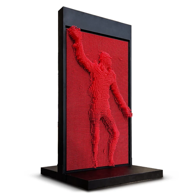 3D Three-Dimensional Needle Carving Changeable Pin Painting Three-Dimensional Needle Carving Human Body-Shaped Wall