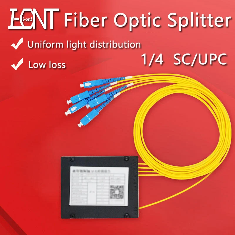 

1X4 SC /UPC Fiber Optic FTTH Splitter FBT Optical Coupler 1x4 SC UPC Single Mode Simplex PLC Optical Splitter Free Shipping