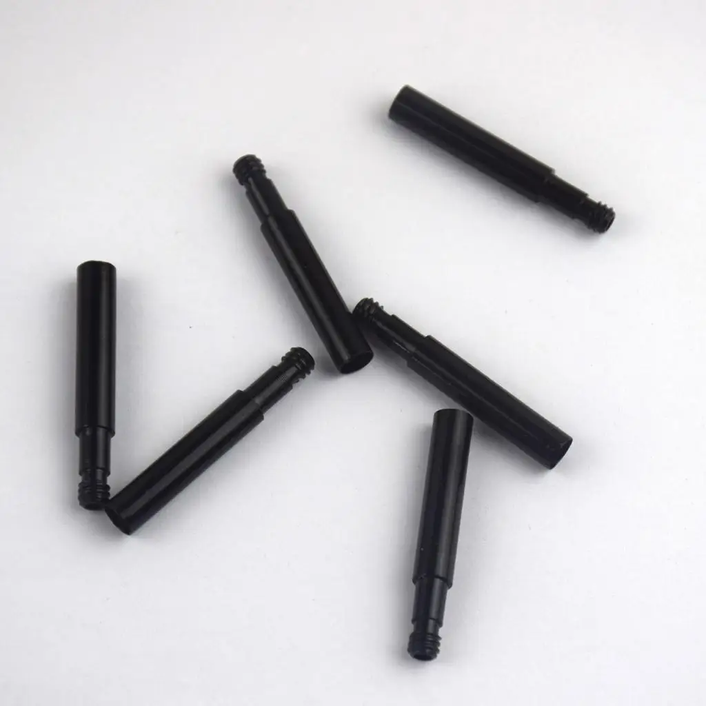 

2x6 шт./комплект удлинитель клапана из алюминия, черный