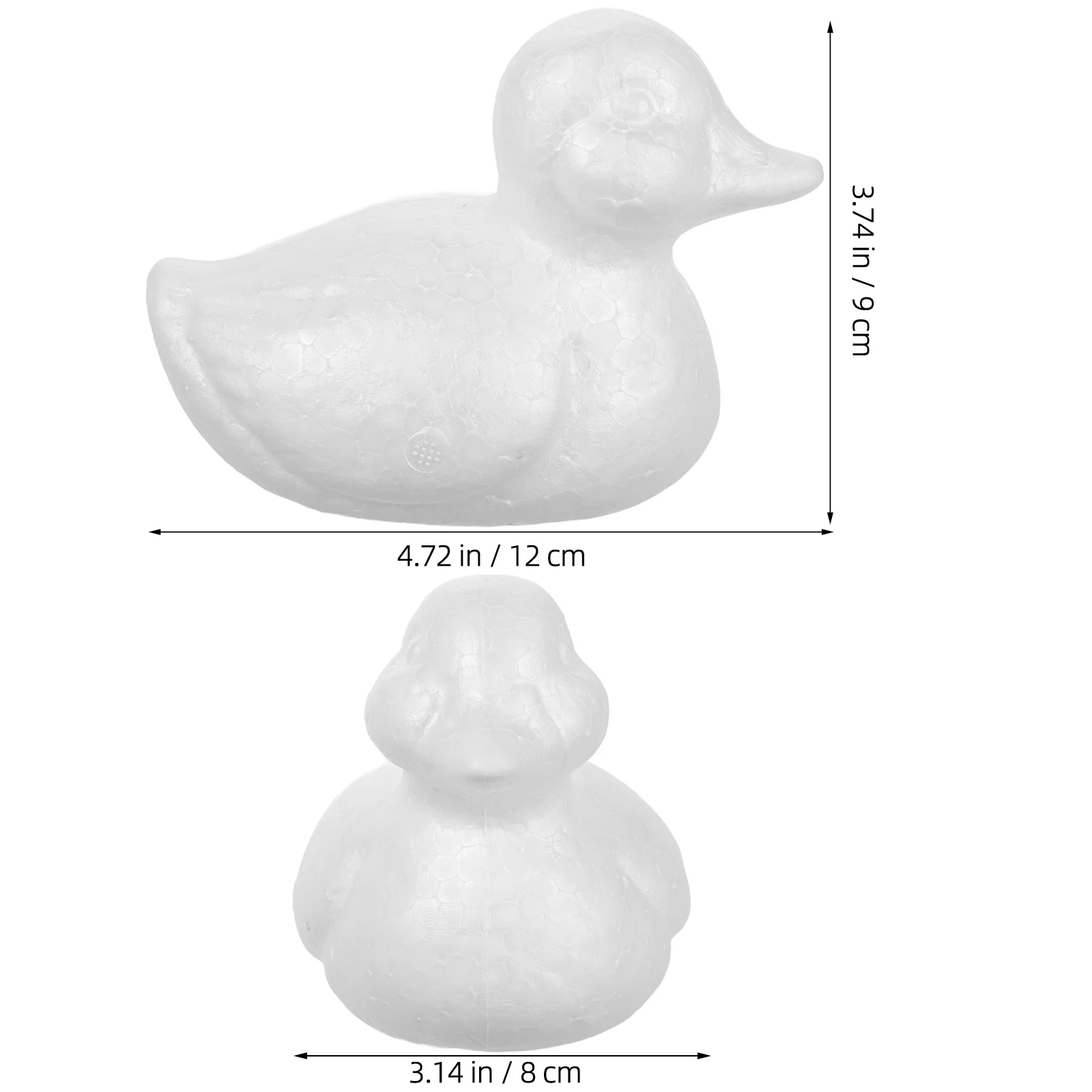 5 pçs patos branco poliestireno ornamento para projetos de artesanato diy decorações de festa de casamento sem pintura modelagem espuma pato para flor