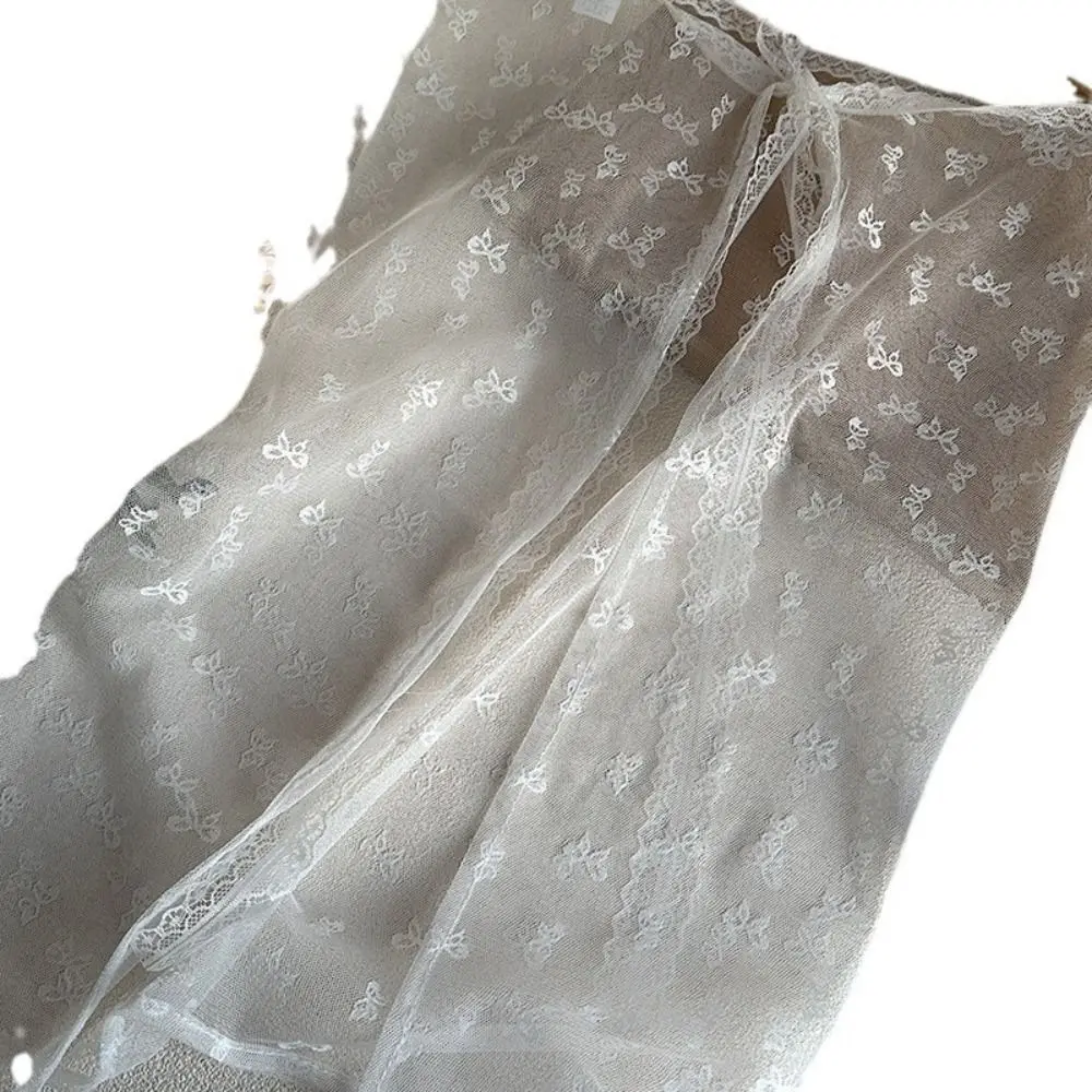 Fashion Lace Lace Layered Gauze Skirt Unique Lace Up Thin Lace Floral Skirt Korean Version Tie Up Spicy Girl Apron Summer